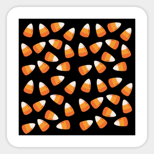 Halloween Candy Corn Pattern Sticker